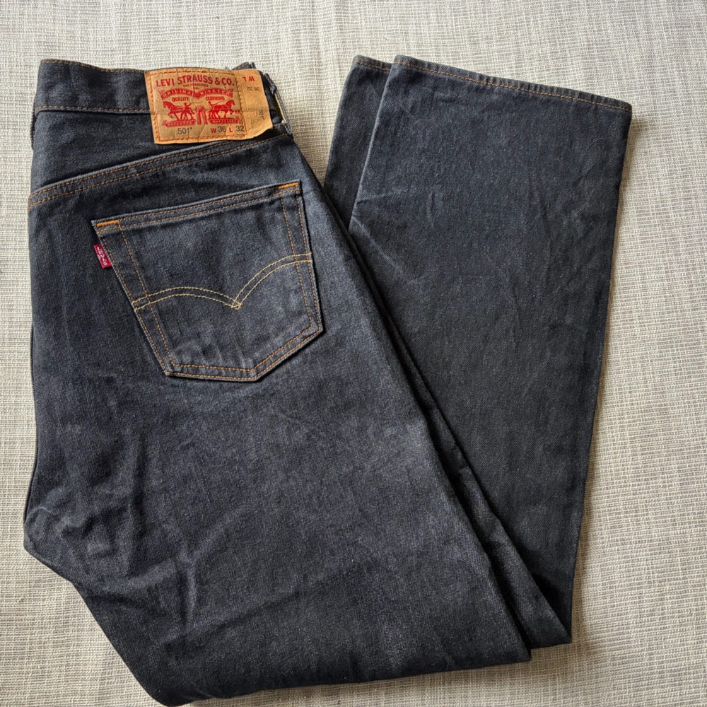 Levi's 501 Men's Dark Denim Straight Jeans